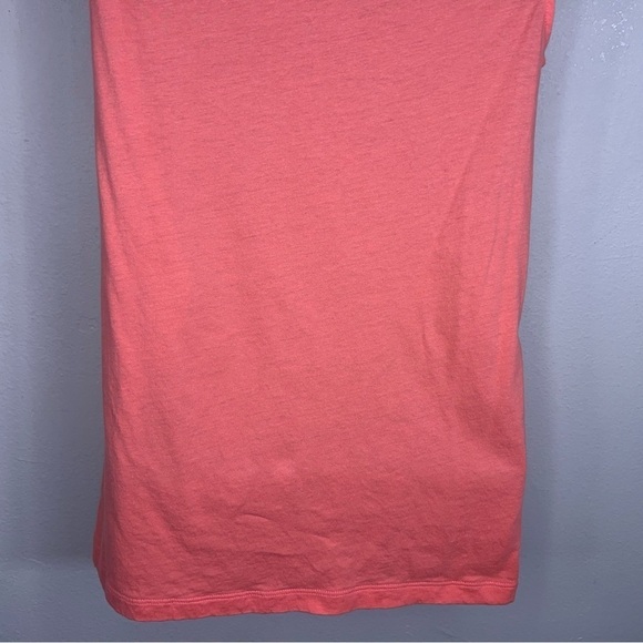 XS MNG ORANGE TOP SATIN ACCENT SHORT SLEEVE STRETCH VIBRANT - Picture 5 of 9